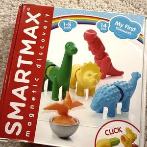 SmartMax My First Dinosaurs Magnetic Discovery Building Set 14 Pieces 1-5 Years